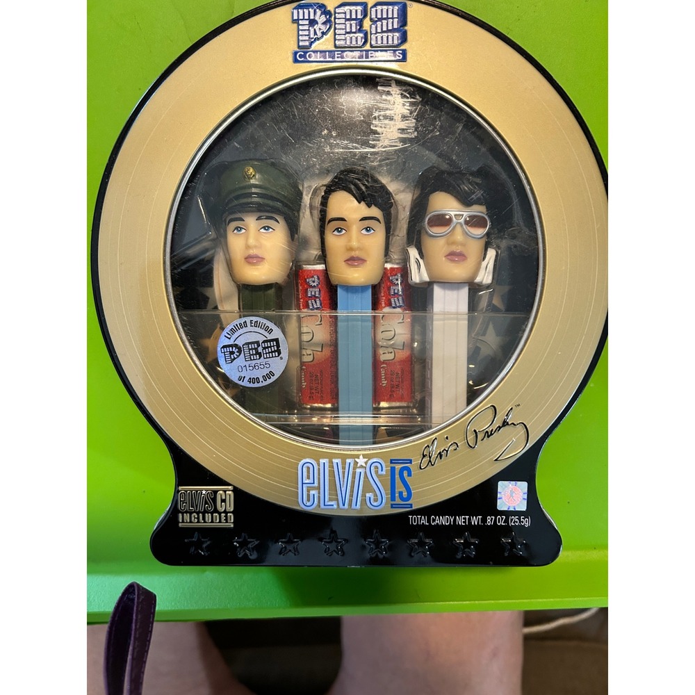 Elvis Presley PEZ Collectibles Gift Pack Limited Edition Tin with CD Item 914
